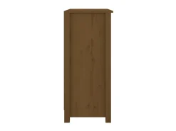 Aparador de madera maciza de pino marrón miel 70x35x80 cm ES51245