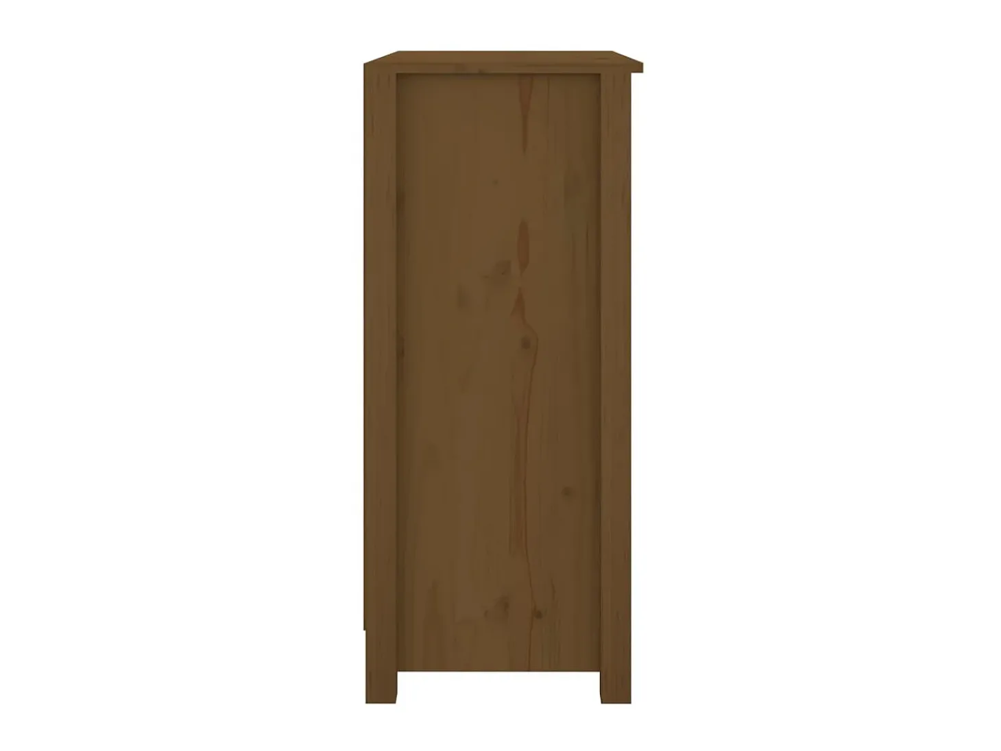Aparador de madera maciza de pino marrón miel 70x35x80 cm ES51245