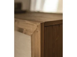 Aparador de madera maciza roble oscuro - LINEN - DECOWOOD