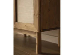 Aparador de madera maciza roble oscuro - LINEN - DECOWOOD