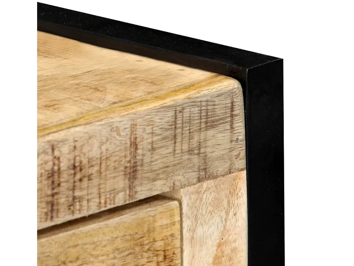 Aparador de madera maciza de mango 120x35x76 cm