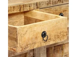 Aparador de madera maciza de mango 120x35x76 cm