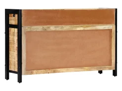 Aparador de madera maciza de mango 120x35x76 cm