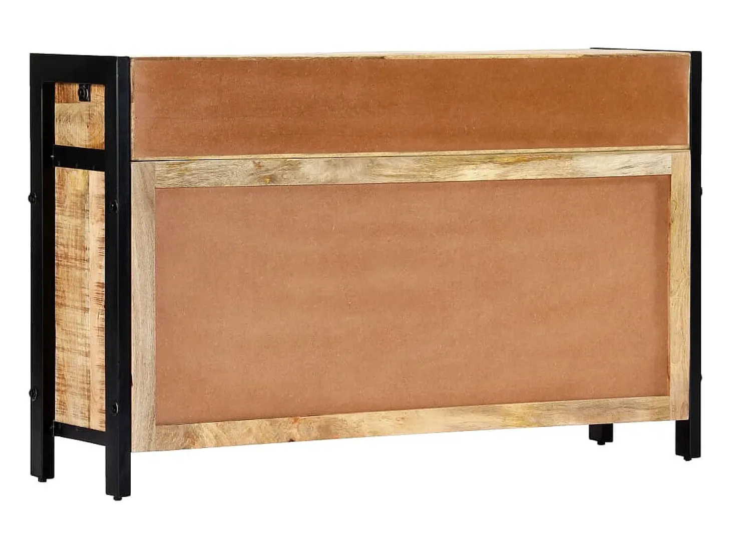 Aparador de madera maciza de mango 120x35x76 cm
