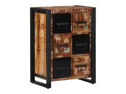 Aparador de madera maciza reciclada 50x35x70 cm