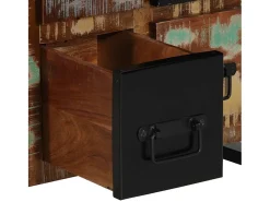 Aparador de madera maciza reciclada 50x35x70 cm