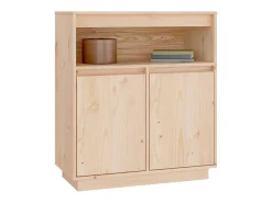 Aparador de madera maciza de pino 70x34x80 cm ES43680
