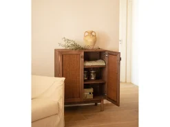 Aparador de madera maciza nogal 80x100cm - OLIVIA - DECOWOOD