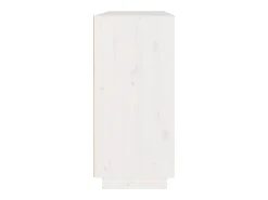 Aparador de madera maciza de pino blanco 110x34x75 cm