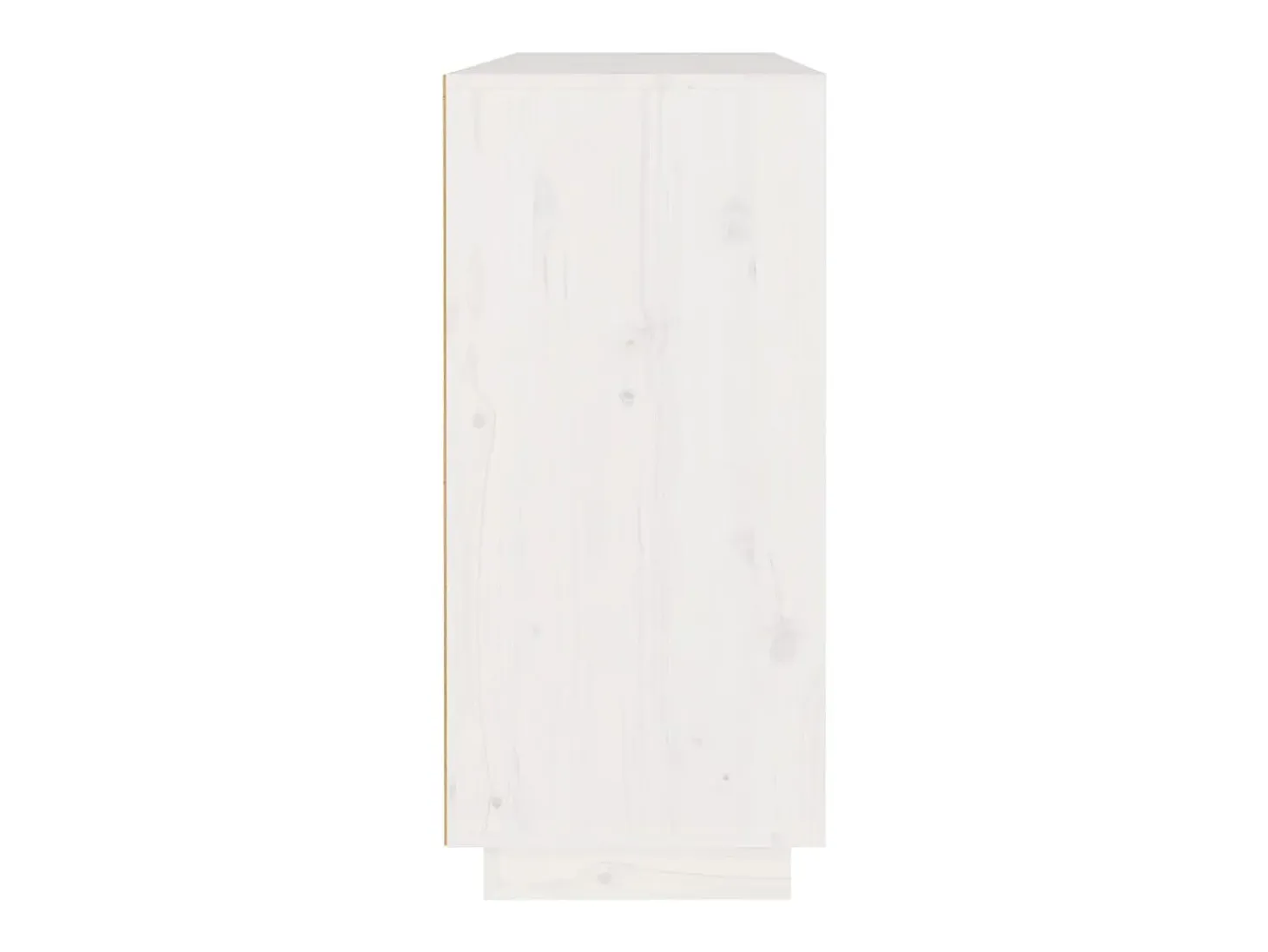 Aparador de madera maciza de pino blanco 110x34x75 cm