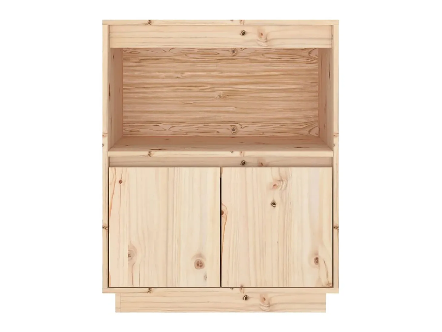 Aparador de madera maciza de pino 60x34x75 cm ES49978