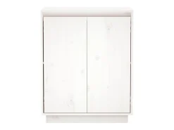 Aparador de madera maciza de pino blanco 60x34x75 cm