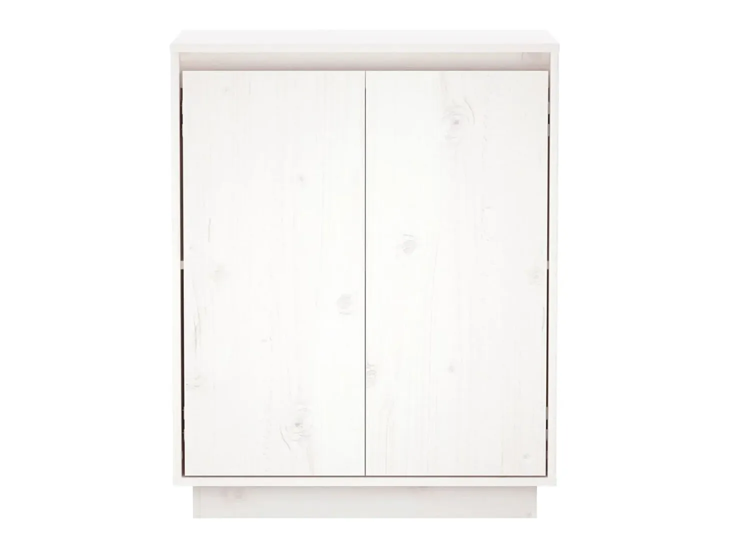 Aparador de madera maciza de pino blanco 60x34x75 cm