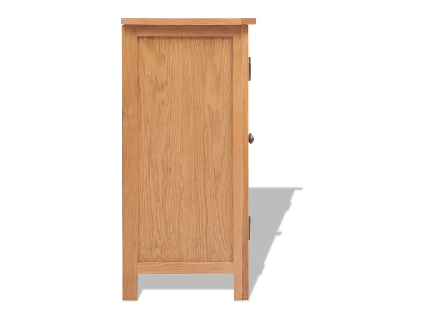 Aparador de madera maciza de roble 70x35x75 cm