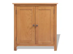 Aparador de madera maciza de roble 70x35x75 cm