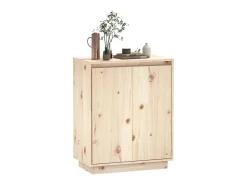 Aparador de madera maciza de pino 60x34x75 cm ES60905