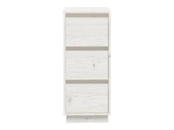 Aparador de madera maciza de pino blanco 32x34x75 cm