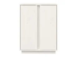 Aparador de madera maciza de pino blanco 60x35x80 cm