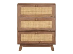 Aparador de madera maciza de mango 61x35x76 cm