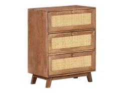 Aparador de madera maciza de mango 61x35x76 cm