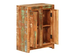 Aparador de madera maciza reciclada 55x33x75 cm
