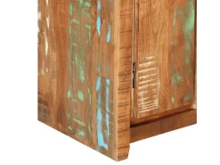 Aparador de madera maciza reciclada 55x33x75 cm