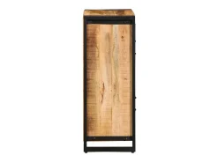 Aparador de madera maciza de mango rugosa 55x35x70 cm
