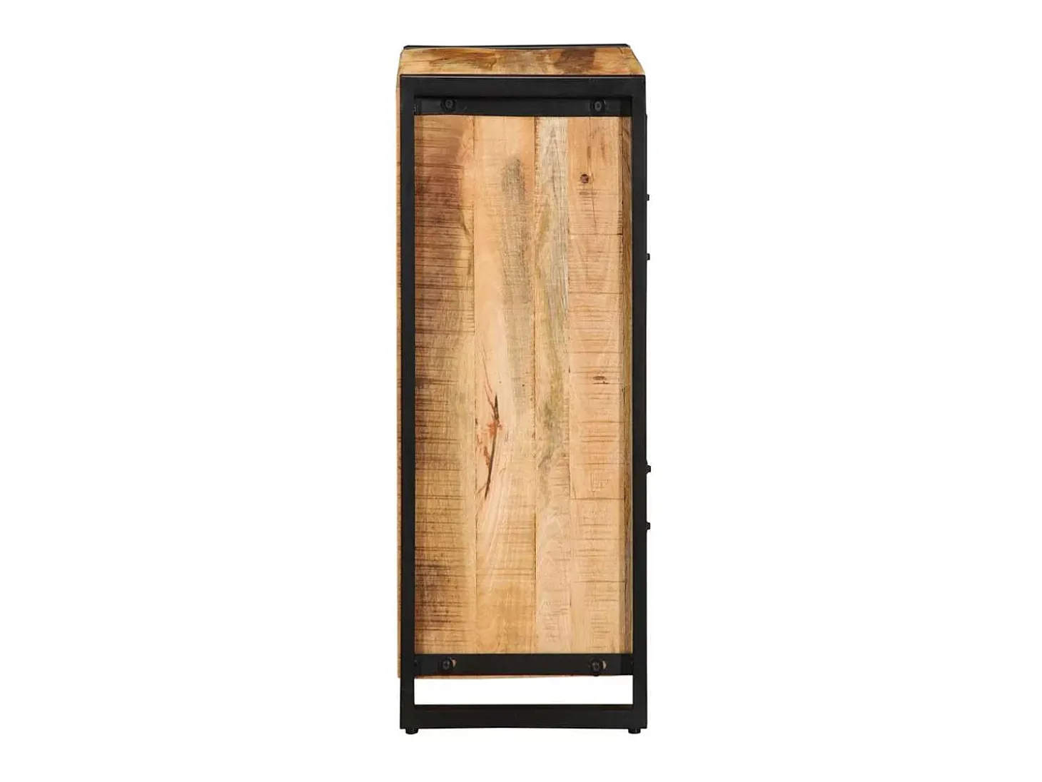 Aparador de madera maciza de mango rugosa 55x35x70 cm