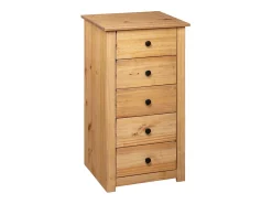 Aparador de madera maciza de pino estilo Panamá 46x40x89 cm