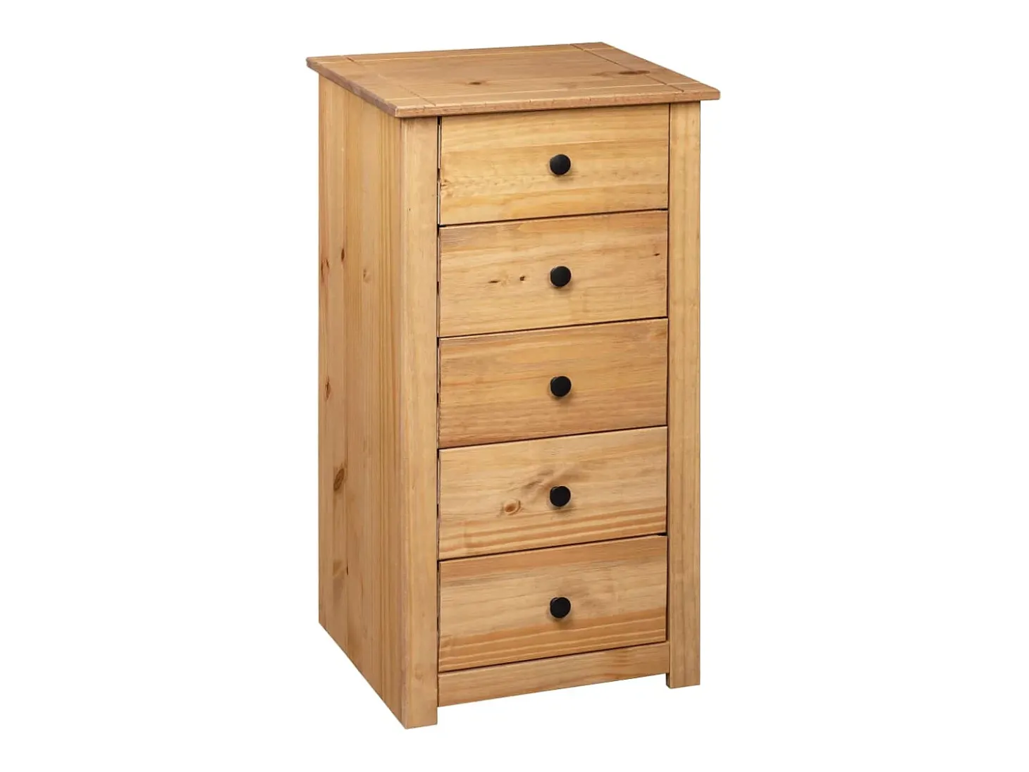 Aparador de madera maciza de pino estilo Panamá 46x40x89 cm