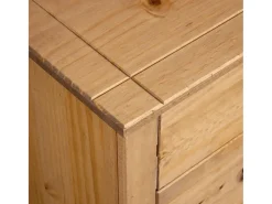 Aparador de madera maciza de pino estilo Panamá 46x40x89 cm