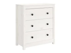 Aparador de madera maciza de pino blanco 70x35x80 cm