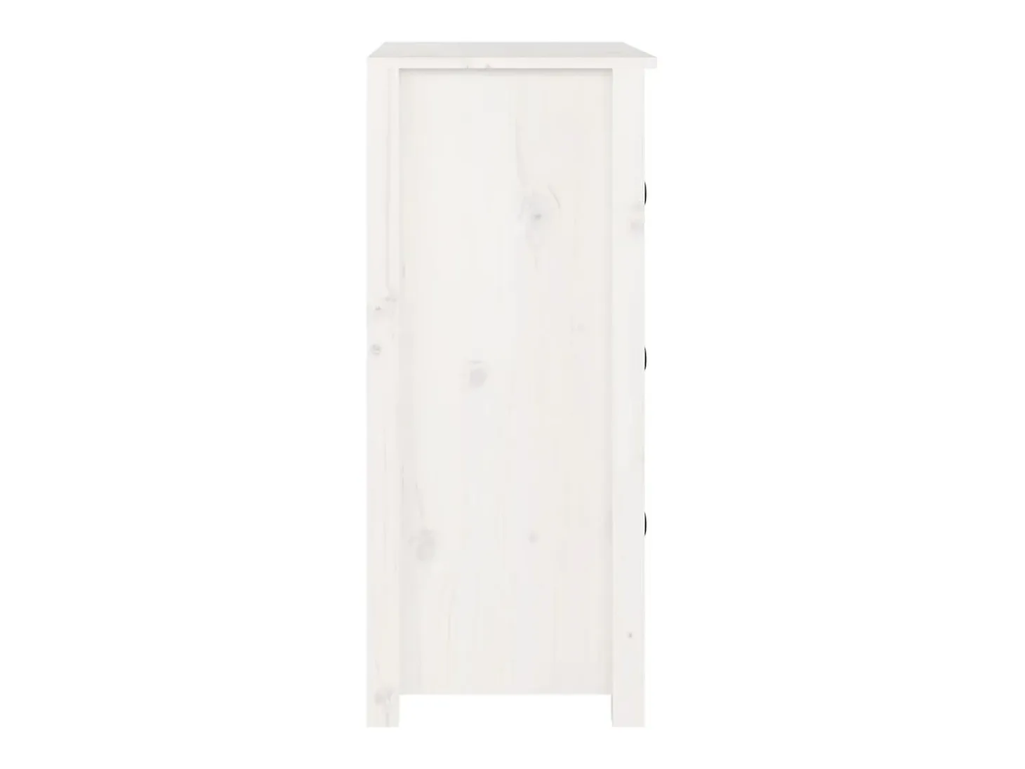 Aparador de madera maciza de pino blanco 70x35x80 cm