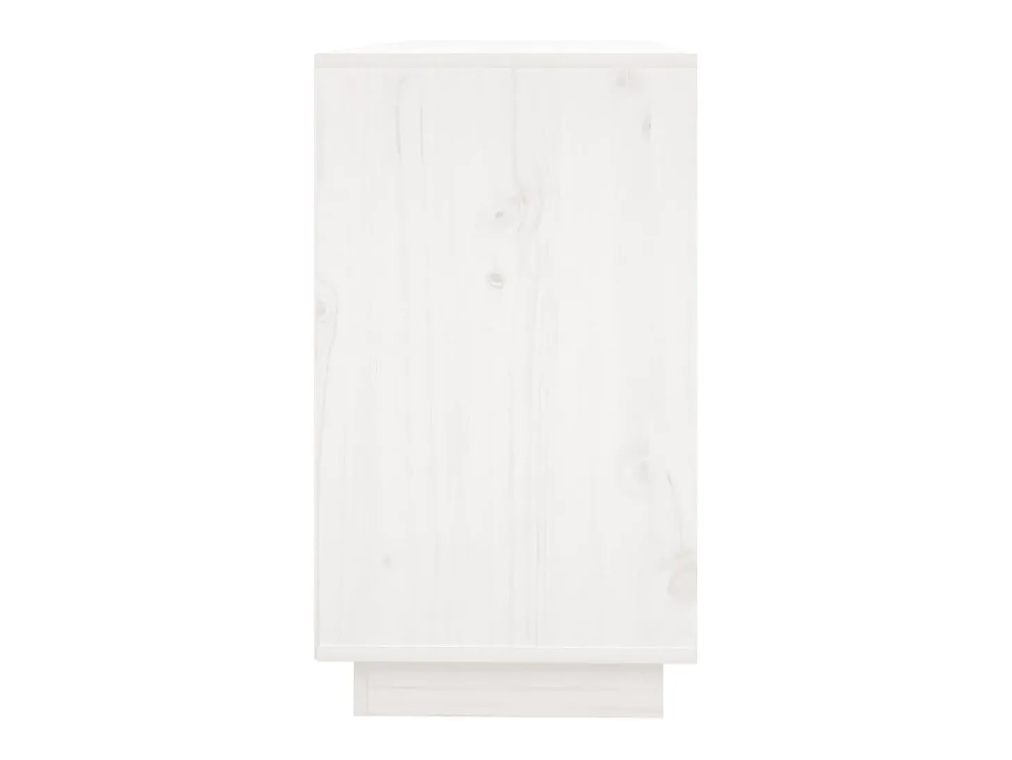 Aparador de madera maciza de pino blanco 111x34x60 cm