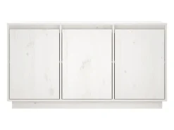 Aparador de madera maciza de pino blanco 111x34x60 cm