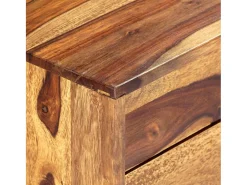 Aparador de madera maciza de acacia 118x30x60 cm