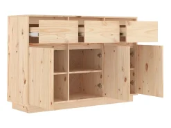 Aparador de madera maciza de pino 110x34x75 cm ES23008