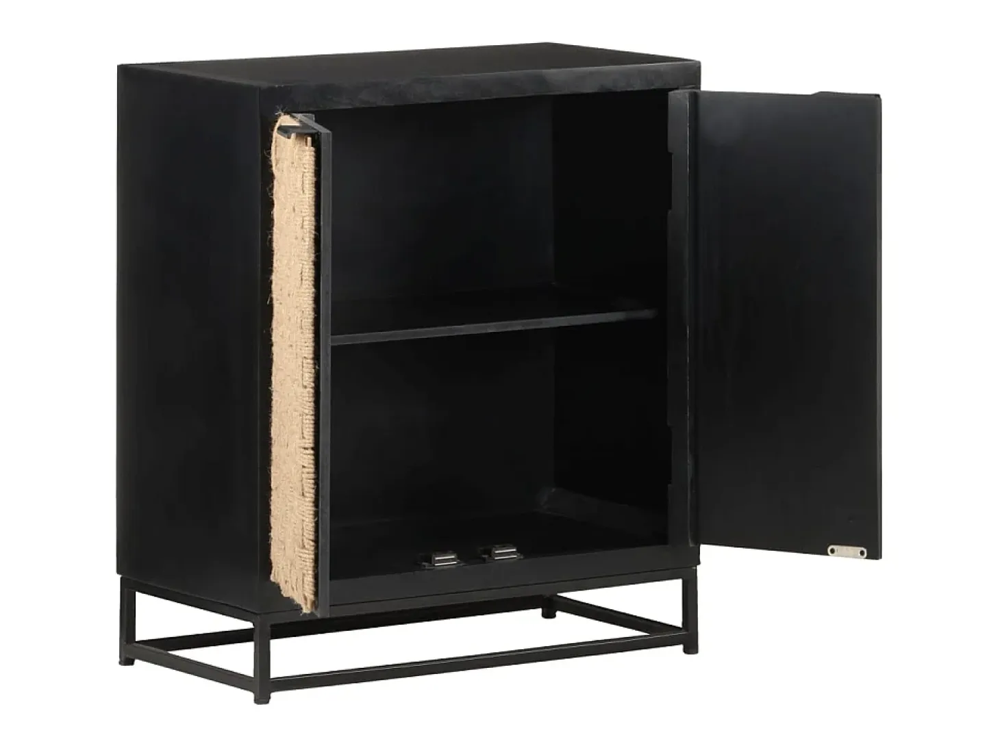 Aparador de madera maciza de mango 60x35x70 cm ES64027