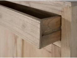 Aparador de madera maciza de mindi hecho a mano