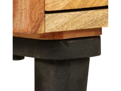 Aparador de madera maciza de mango 85x30x75 cm