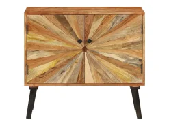 Aparador de madera maciza de mango 85x30x75 cm