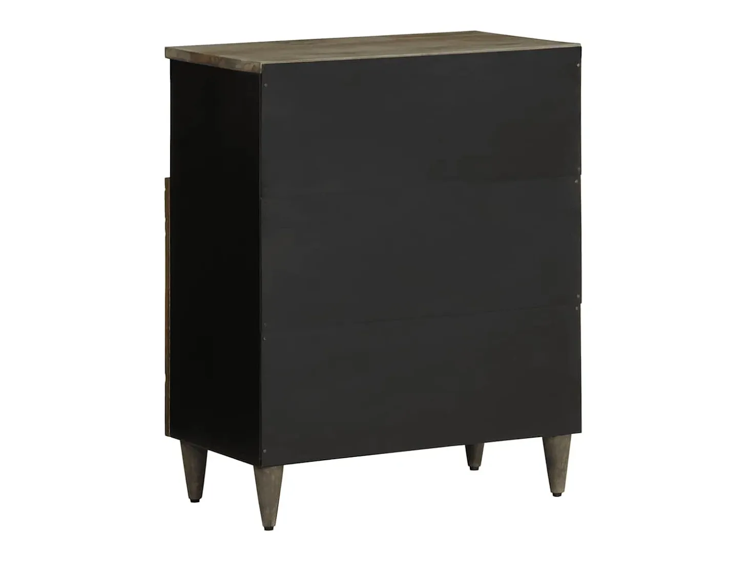 Aparador de madera maciza de mango 60x33x75 cm