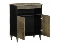 Aparador de madera maciza de mango 60x33x75 cm