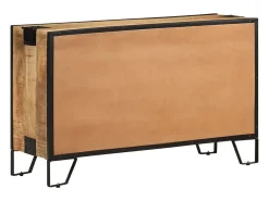Aparador de madera maciza de mango en bruto 100x31x60 cm