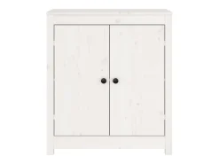 Aparador de madera maciza de pino blanco 70x35x80 cm