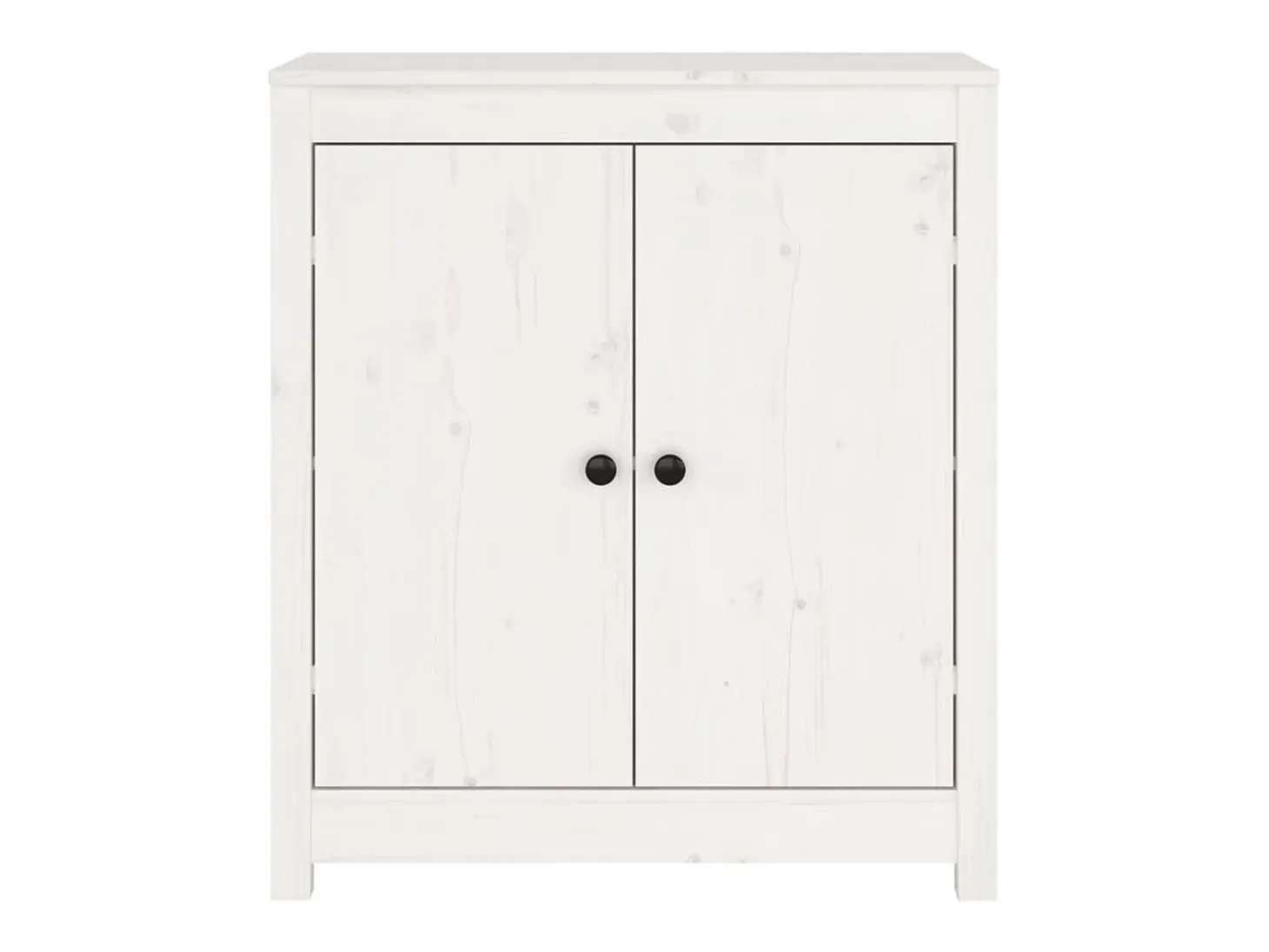 Aparador de madera maciza de pino blanco 70x35x80 cm