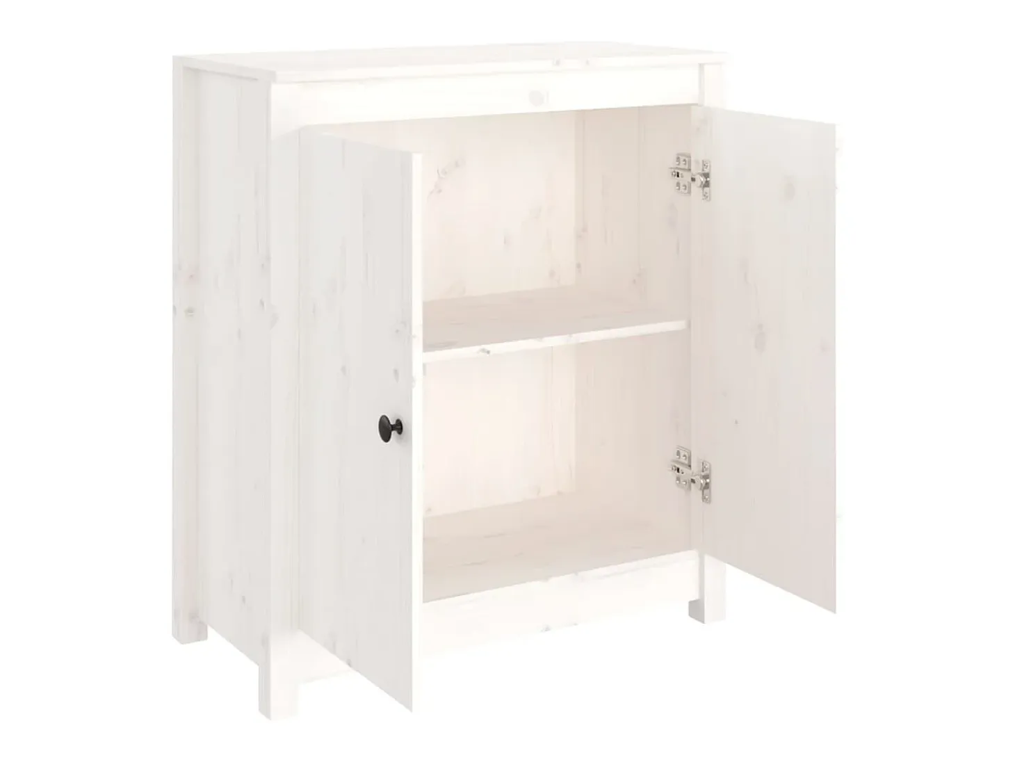 Aparador de madera maciza de pino blanco 70x35x80 cm