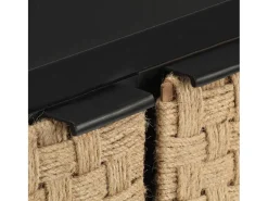 Aparador de madera maciza de mango 60x35x70 cm