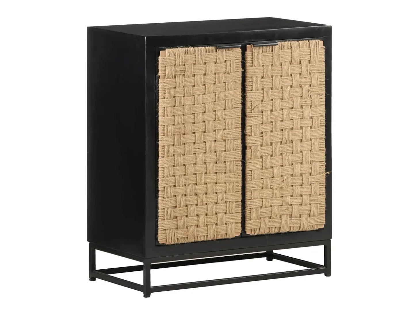 Aparador de madera maciza de mango 60x35x70 cm