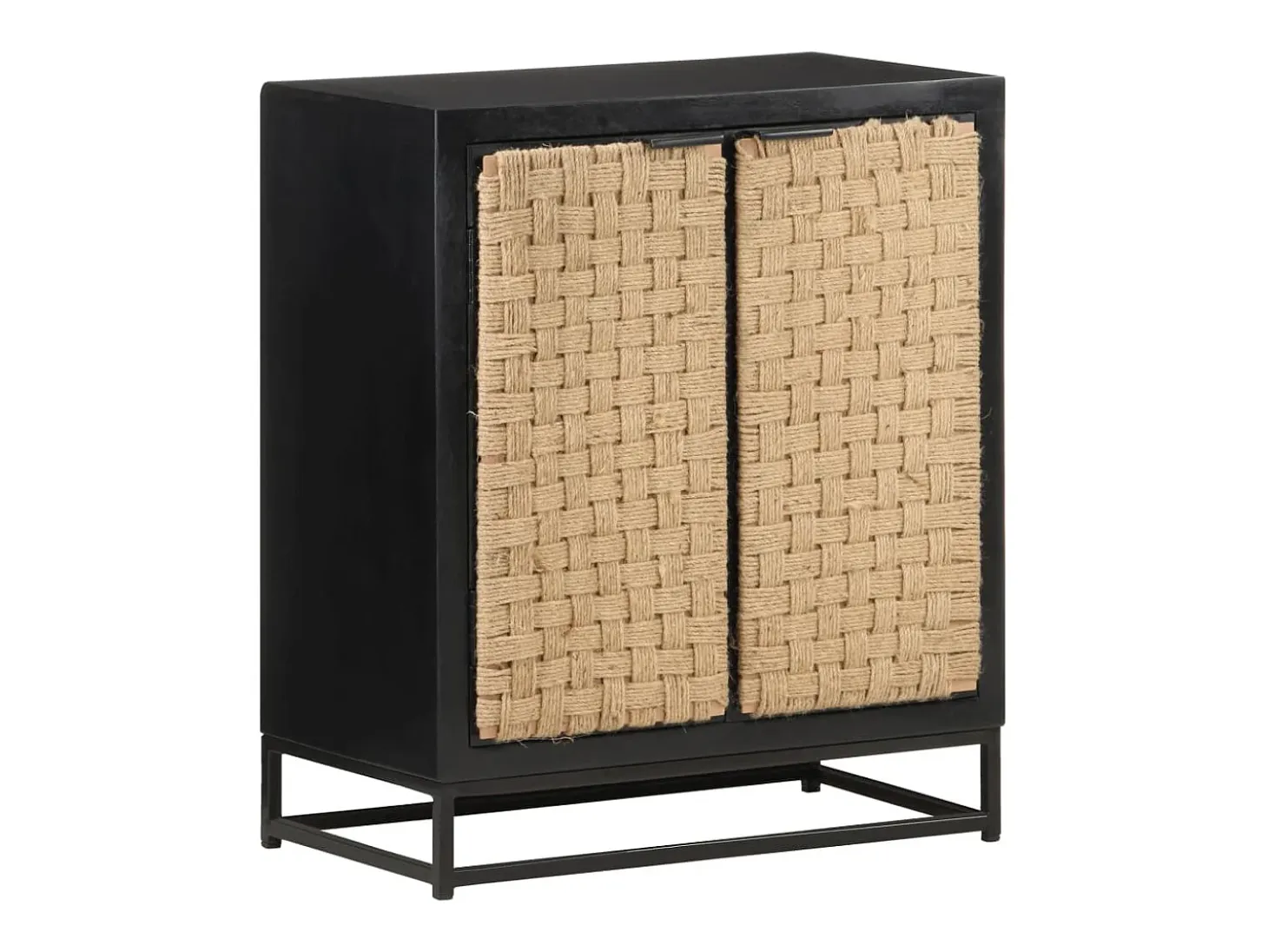 Aparador de madera maciza de mango 60x35x70 cm